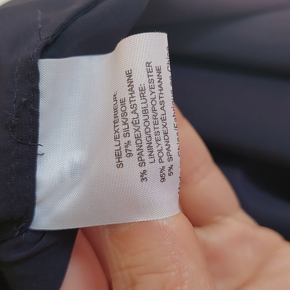 Tory burch navy blue pleated silk dress - Picture 6 of 6